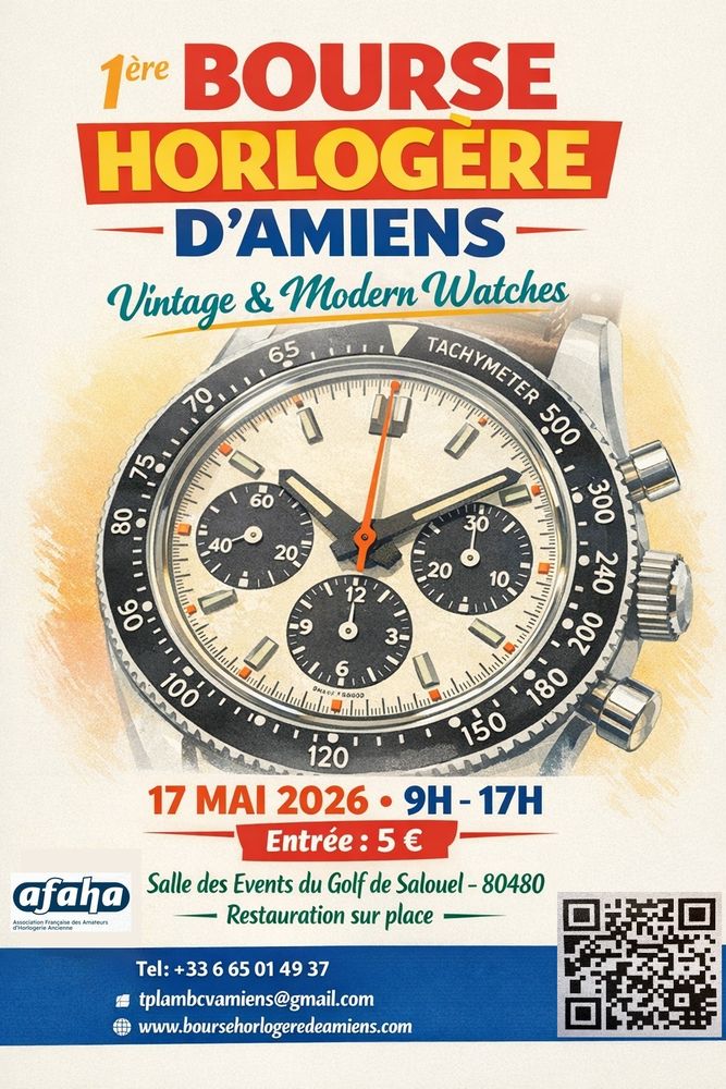 Bourse Horlog&egrave;re internationale de Paris Amiens le 17 Mai 0 Salou�l (80)