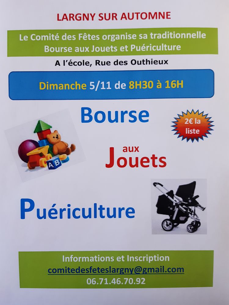 Bourse aux Jouets & Puériculture 2023_ LARGNY SUR AUTOMNE 0 Largny-sur-Automne (02)