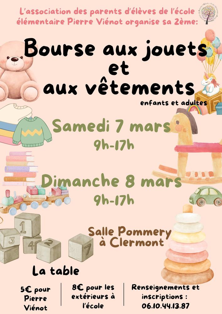 Bourse aux jouets , pu&eacute;riculture, v&ecirc;tements enfants adultes 0 Clermont (60)