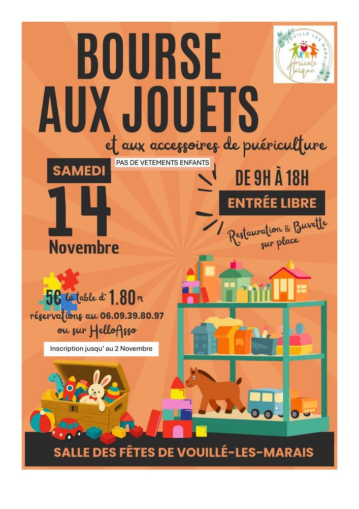 bourse aux jouets 0 Vouillé-les-Marais (85)