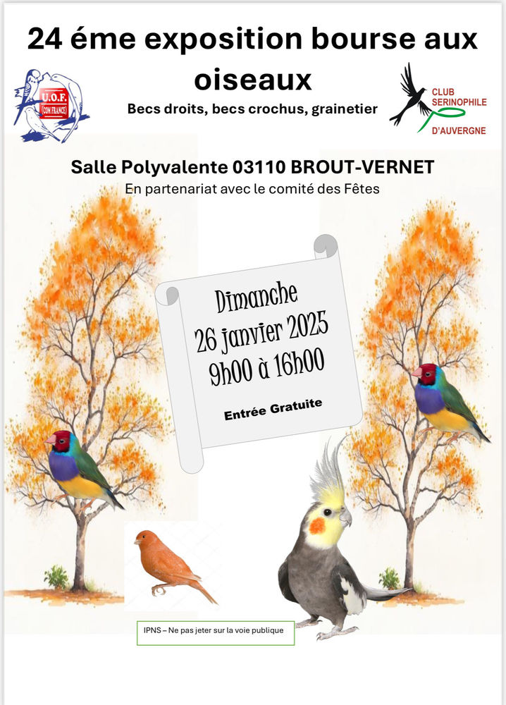 bourse aux oiseaux 0 Bro�t-Vernet (03)