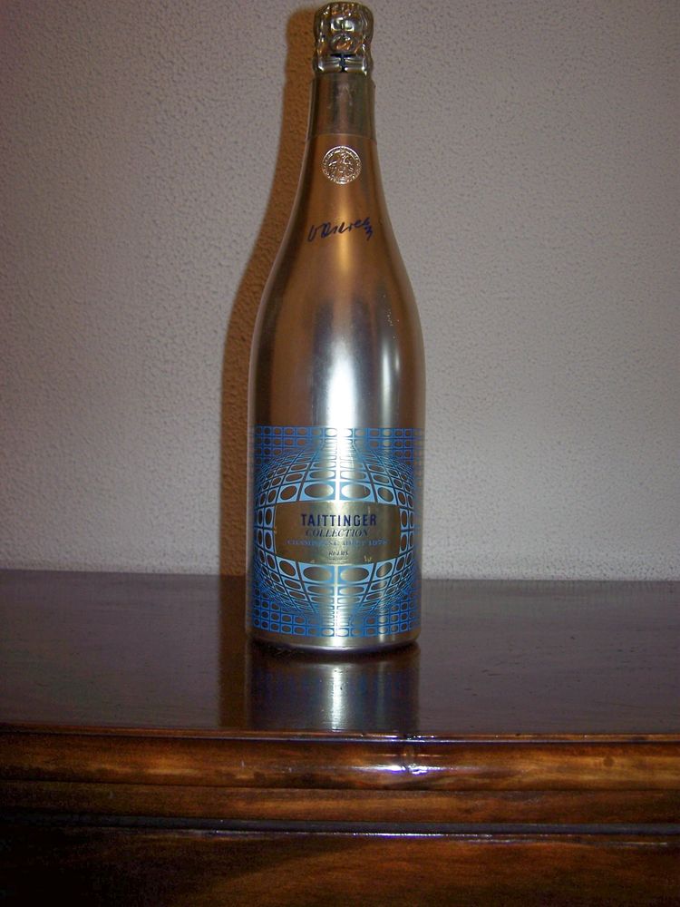 Bouteille de champagne s�rigraphi� TAITTINGER 150 Villemomble (93)