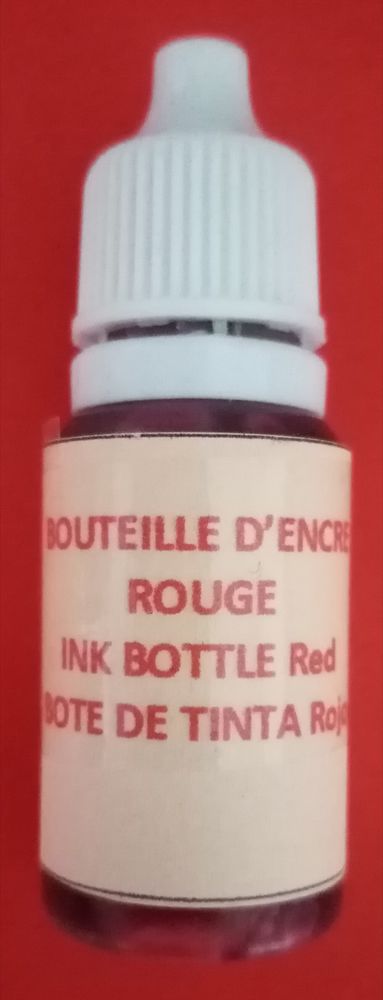 Bouteille encre de couleur rouge pour dessin, recharge, etc
8 Nantes (44)