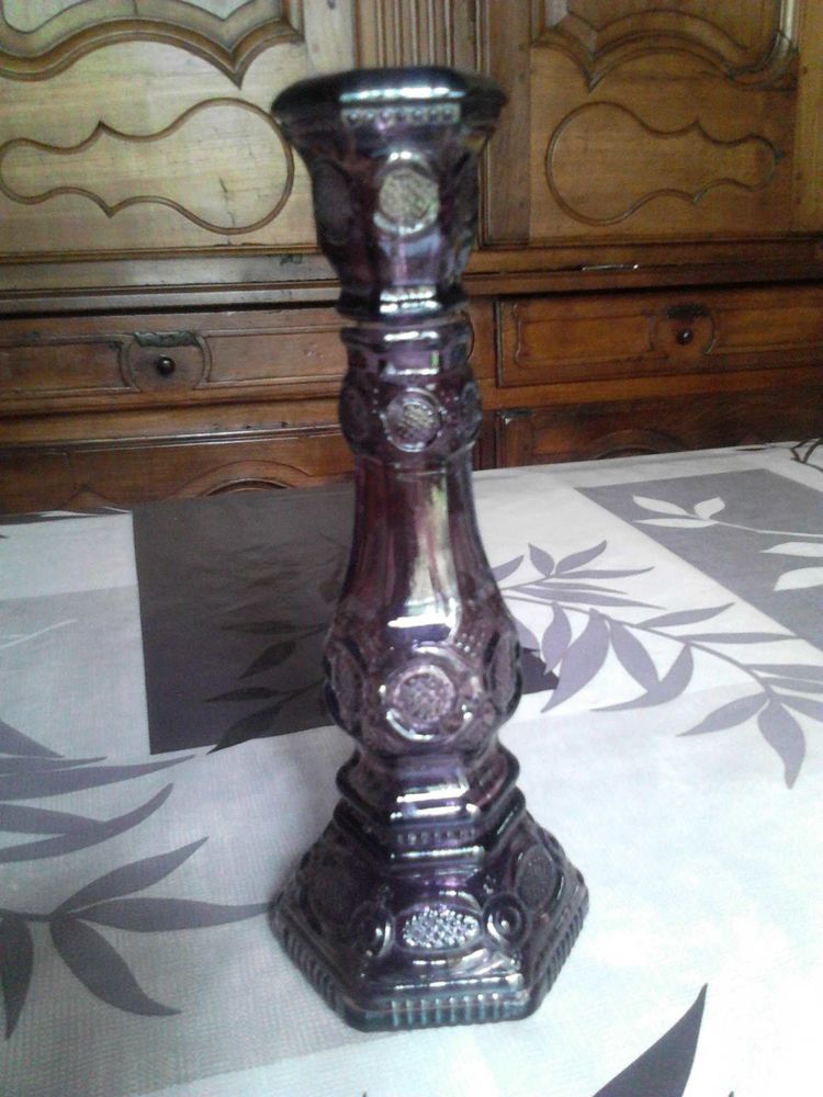 Bouteille en verre collection avon en forme de bougeoir 10 Avermes (03)