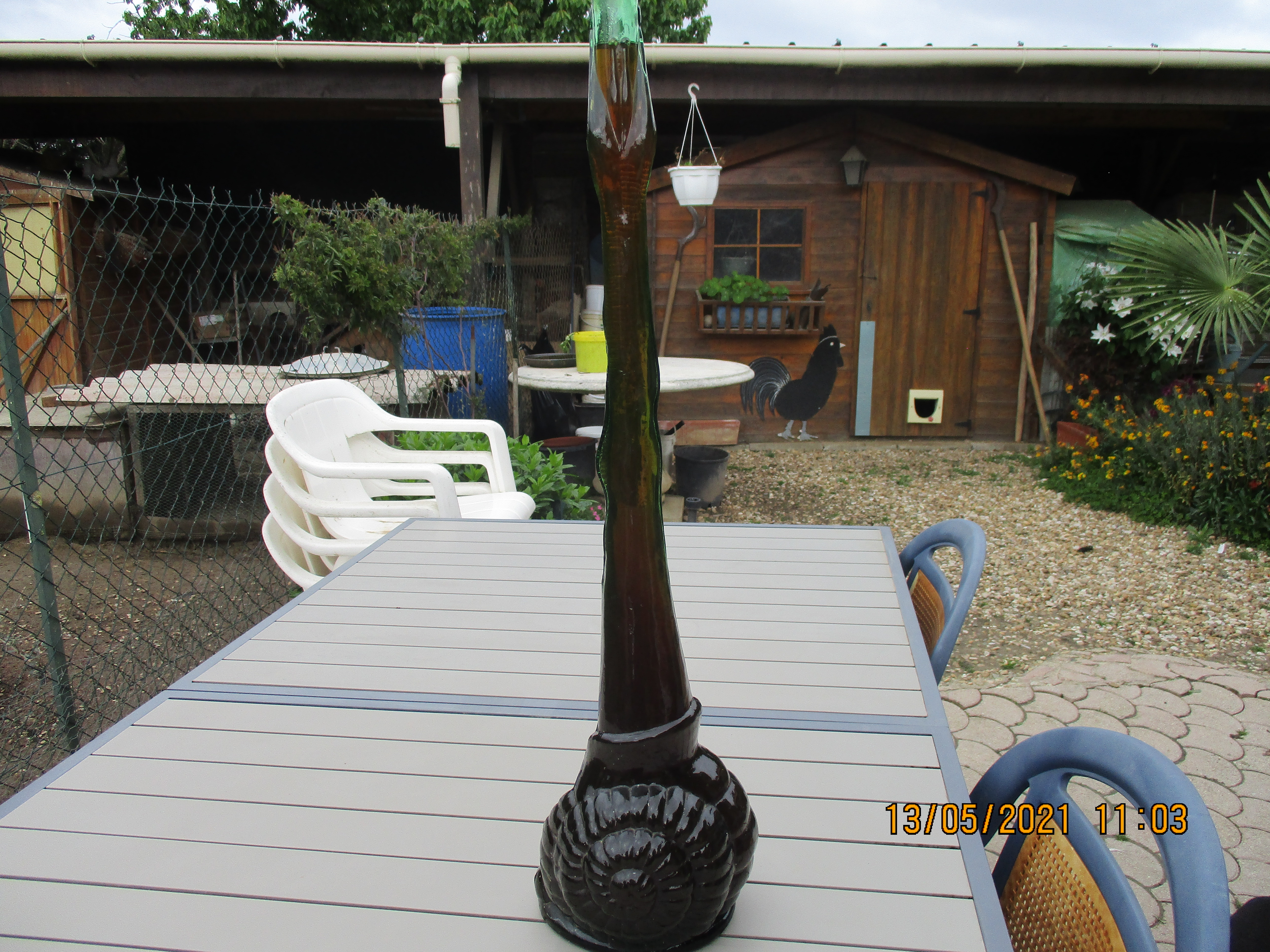 bouteille en verre (escargot) 50 Mis�rieux (01)