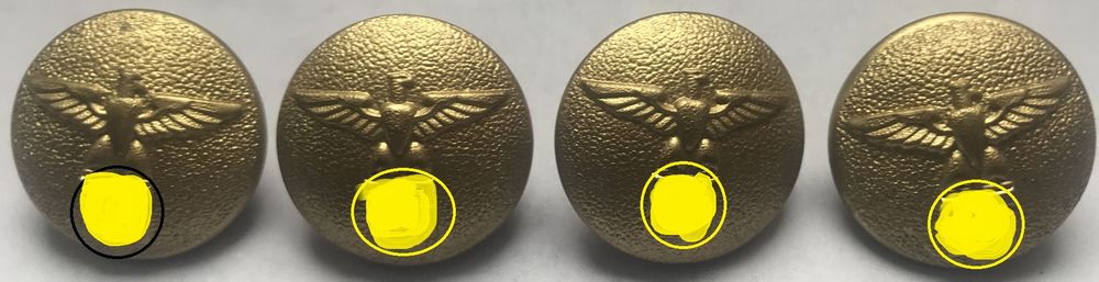 bouton dor�s uniforme militaire allemand ww2 0 Richwiller (68)