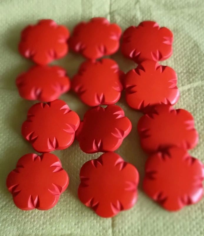 12 Boutons  Fleurs Solaires  . Orange Vitamin� . N�29 12 Thonon-les-Bains (74)