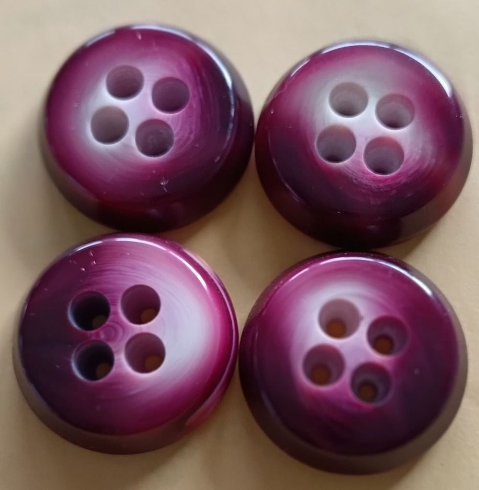 4 boutons prestige - Violine bicolore - Mati�re dense - N�6 24 Thonon-les-Bains (74)