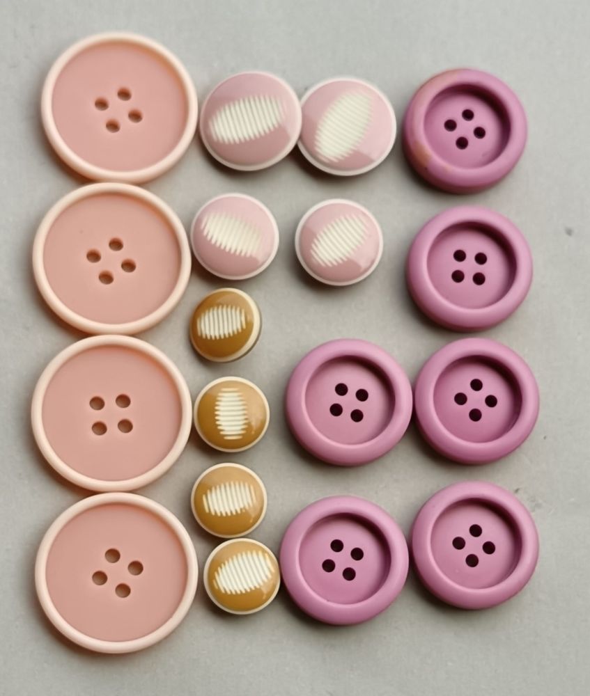Lot de 12 Boutons Vintage Nuances de Rose  LOT N�6 10 Thonon-les-Bains (74)