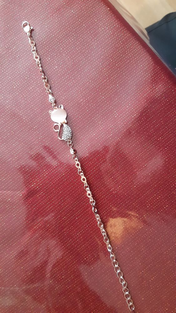 Bracelet-chat-cristal de roche en plaqu� Or rose + Cristaux 17 La Bresse (88)