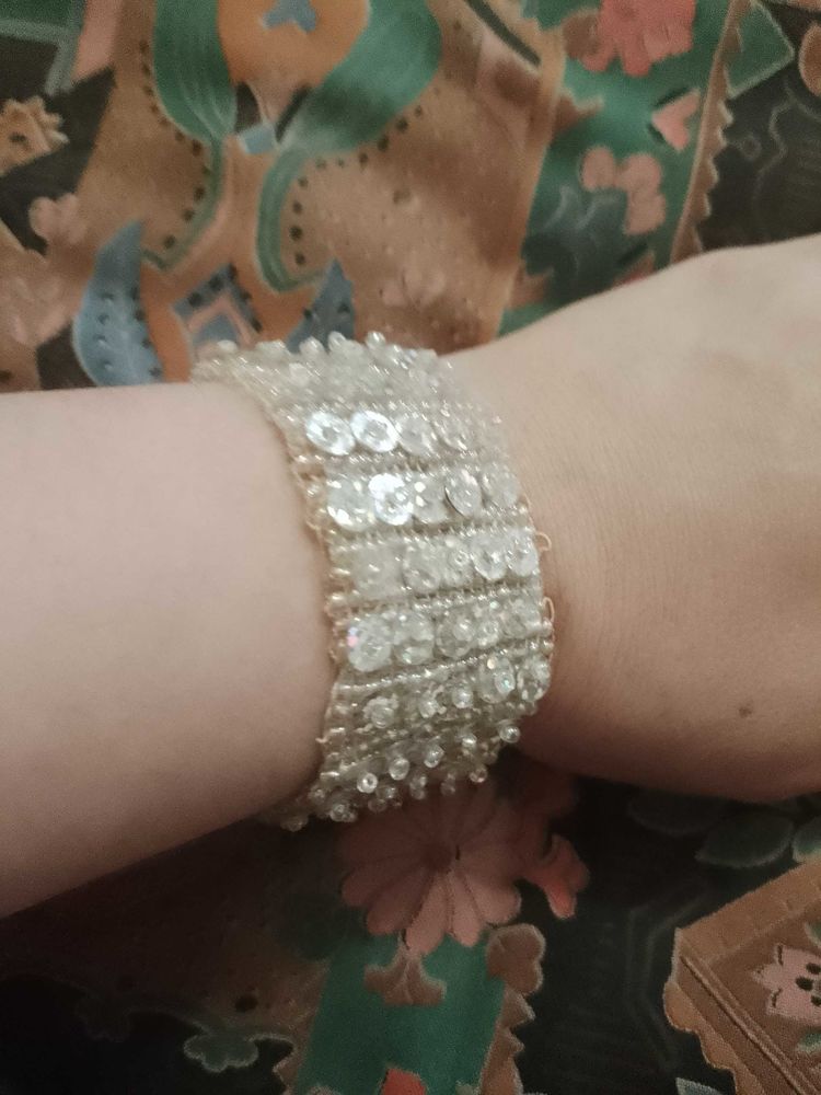 bracelet �lastique perles cousues translucides vintage ann�es 90. 6 Carqueiranne (83)