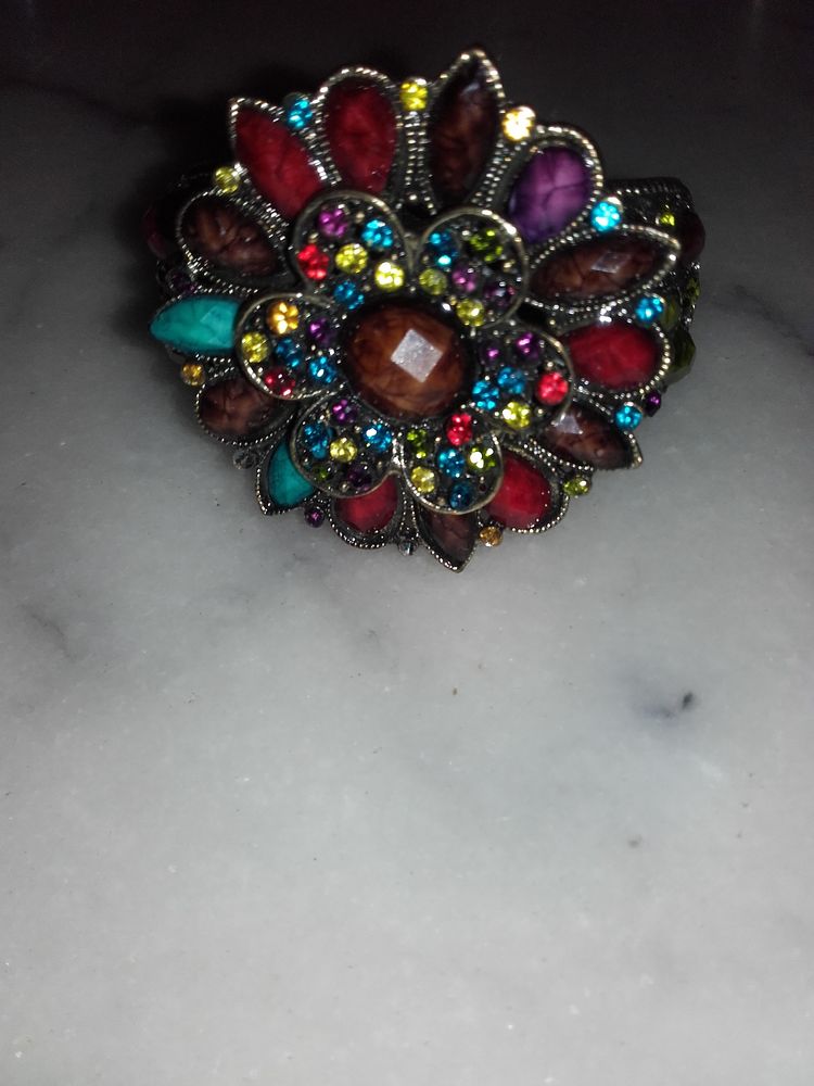 Bracelet manchette multicolore 5 Troyes (10)