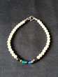 Bracelet perle blanche et couleur 19 cm neuf 2 e