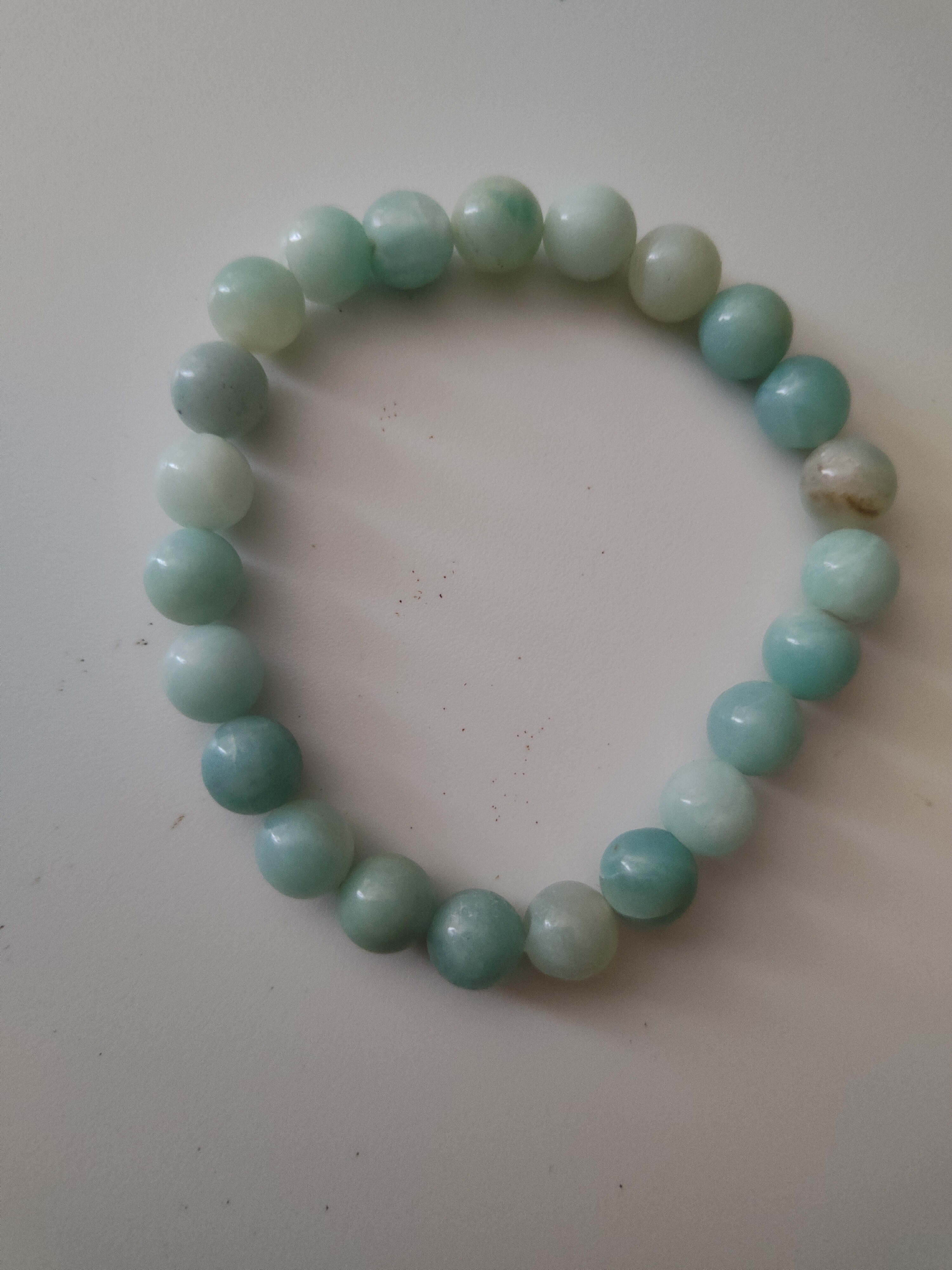 Bracelet en pierres bleues v�ritables (en amazonite) 17 Cenon (33)