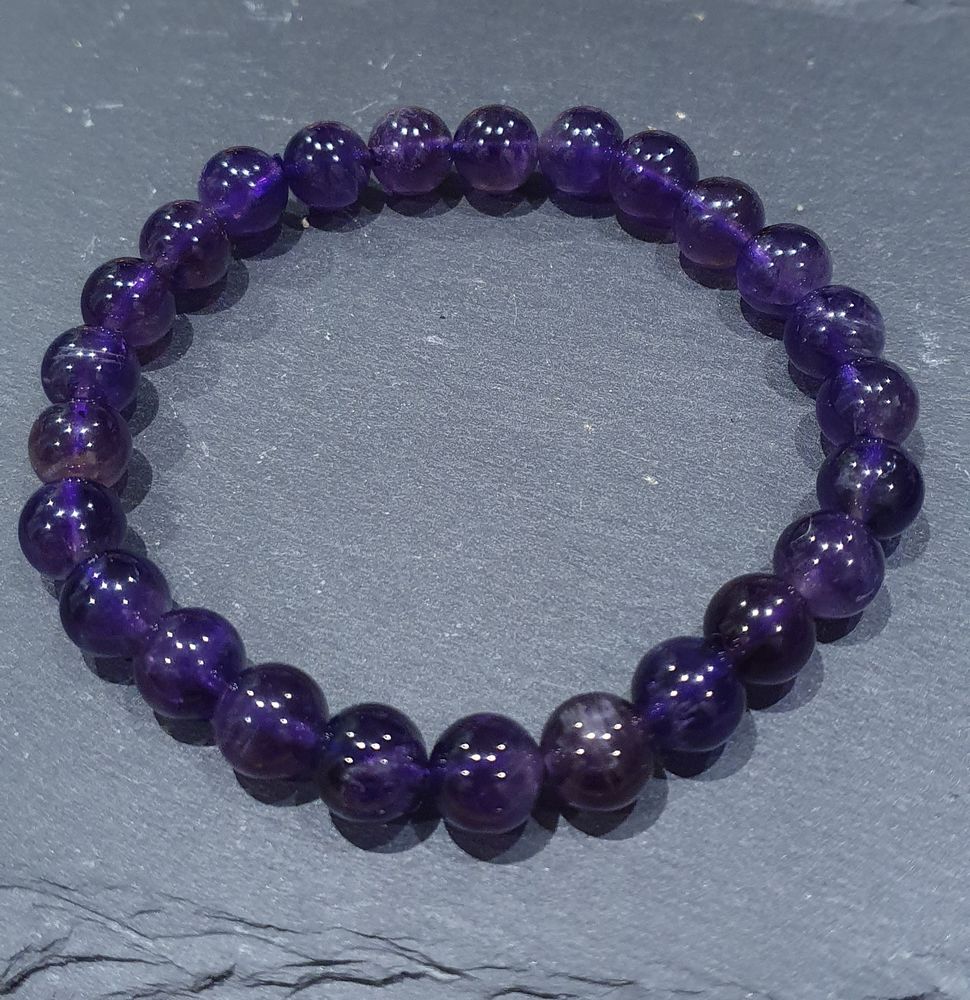 Bracelet en pierres naturelles d Amethyste 10 Wattrelos (59)