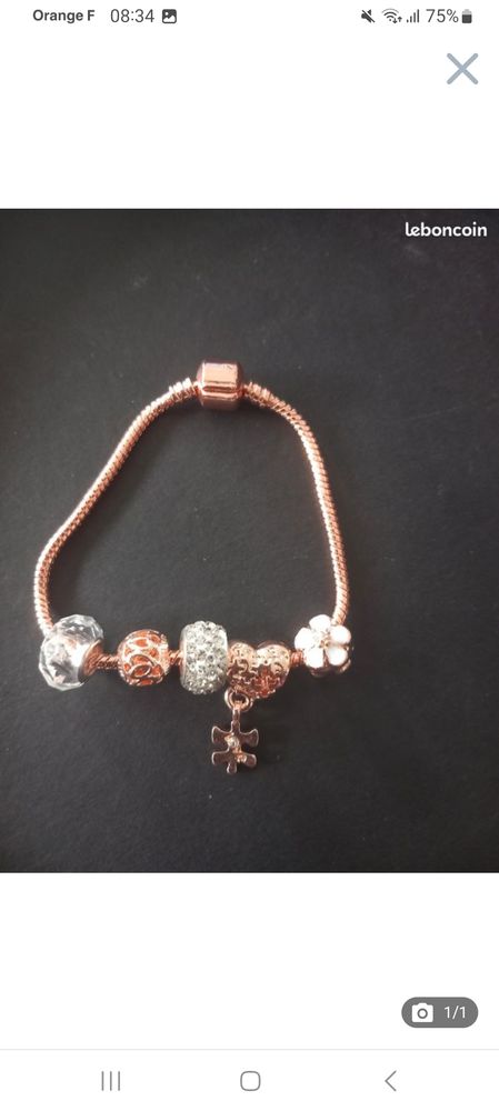 Bracelet en plaque or taille 22cm neuf 30 Mont-Saint-Aignan (76)