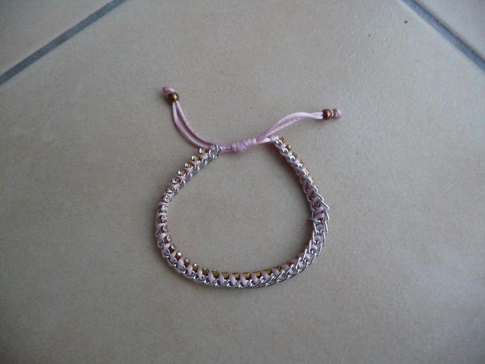 Bracelet ton rose avec strass 3 Celles-sur-Belle (79)