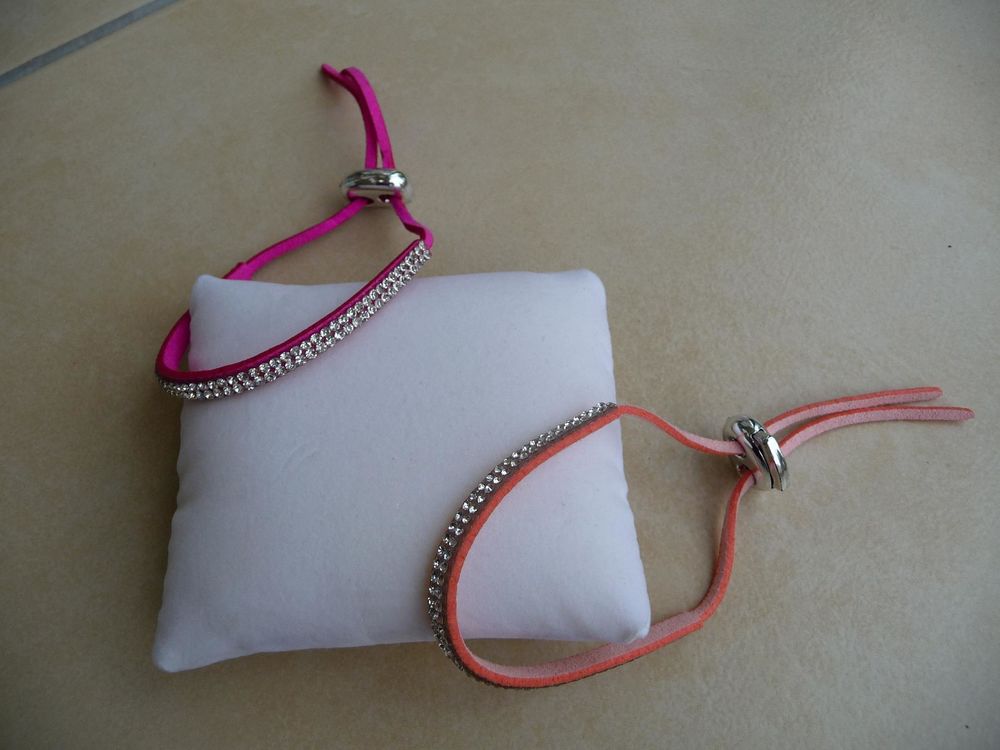 2 Bracelets Fuchsia & Orange avec strass 6 Celles-sur-Belle (79)