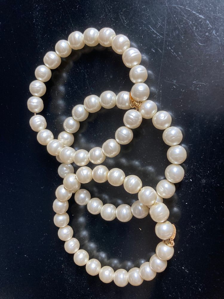 3 bracelets vintage perles Chanel 300 Tournan-en-Brie (77)