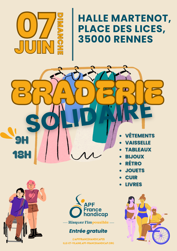 Braderie APF France handicap 0 Rennes (35)