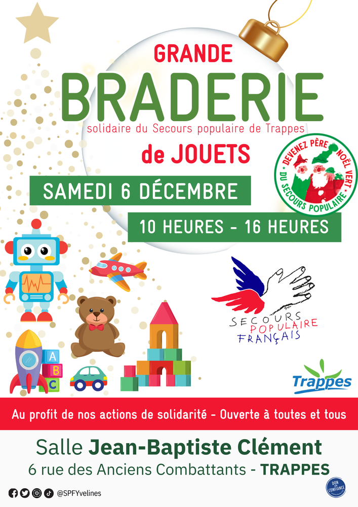 Braderie de Noël du Secours populaire de Trappes 0 Trappes (78)