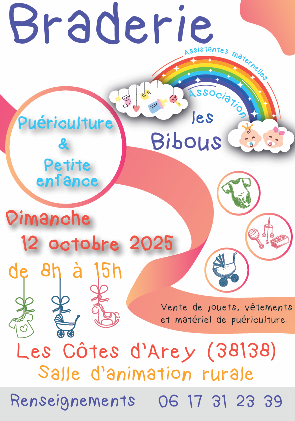 BRADERIE DE PUERICULTURE DES BIBOUS 0 Les Ctes-d'Arey (38)