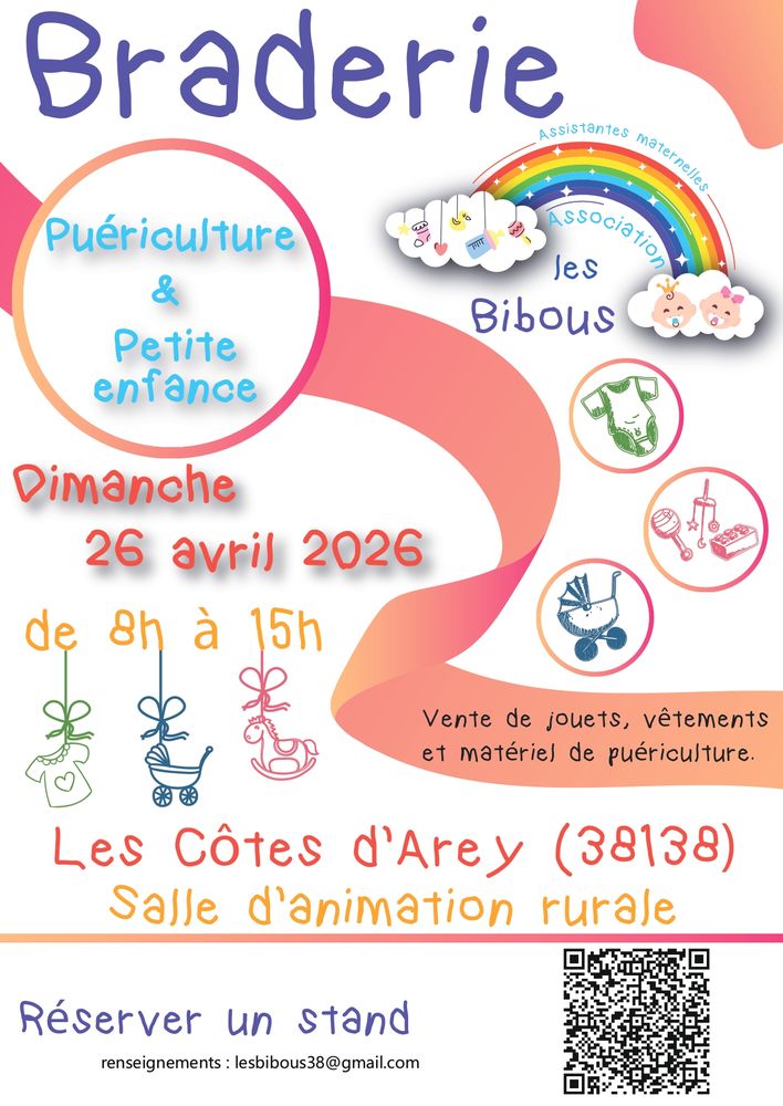 BRADERIE DE PUERICULTURE LES BIBOUS 0 Les C�tes-d'Arey (38)
