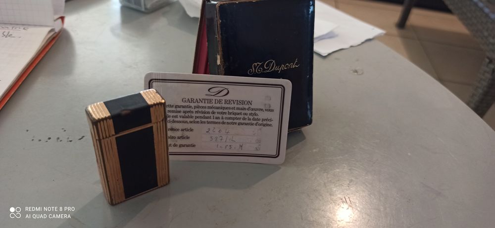 Briquet plaqu� or Dupont 75 Saint-Pierre (97)