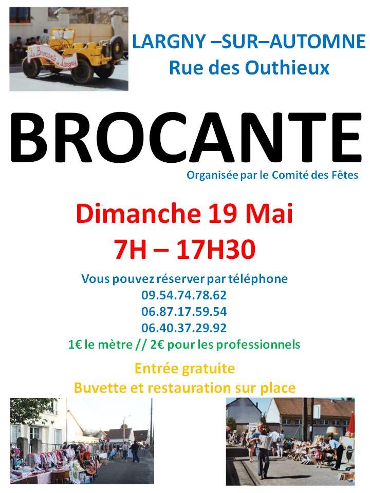 Brocante 2024 _ LARGNY SUR AUTOMNE 0 Largny-sur-Automne (02)