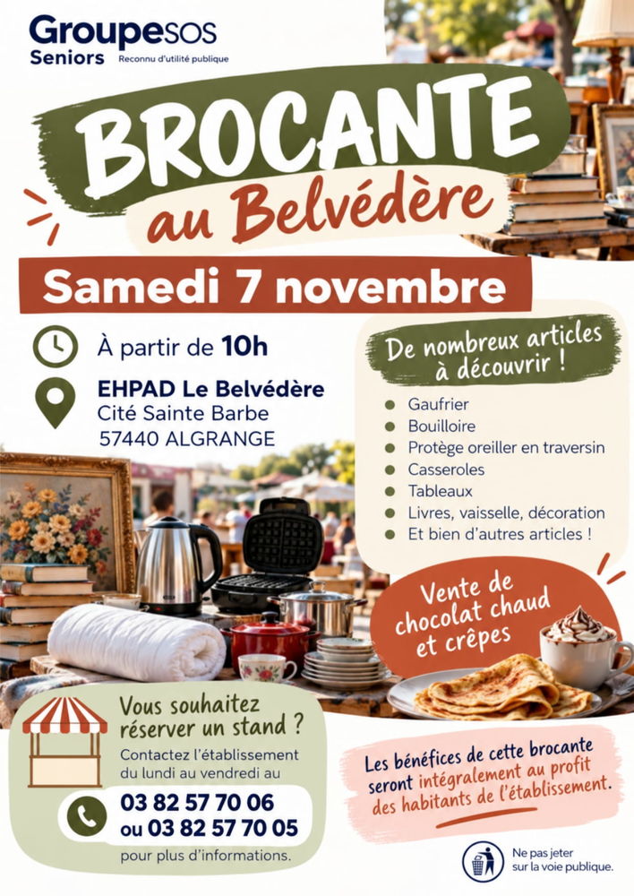 Brocante d'automne de l'EHPAD du belv&eacute;d&egrave;re 0 Algrange (57)