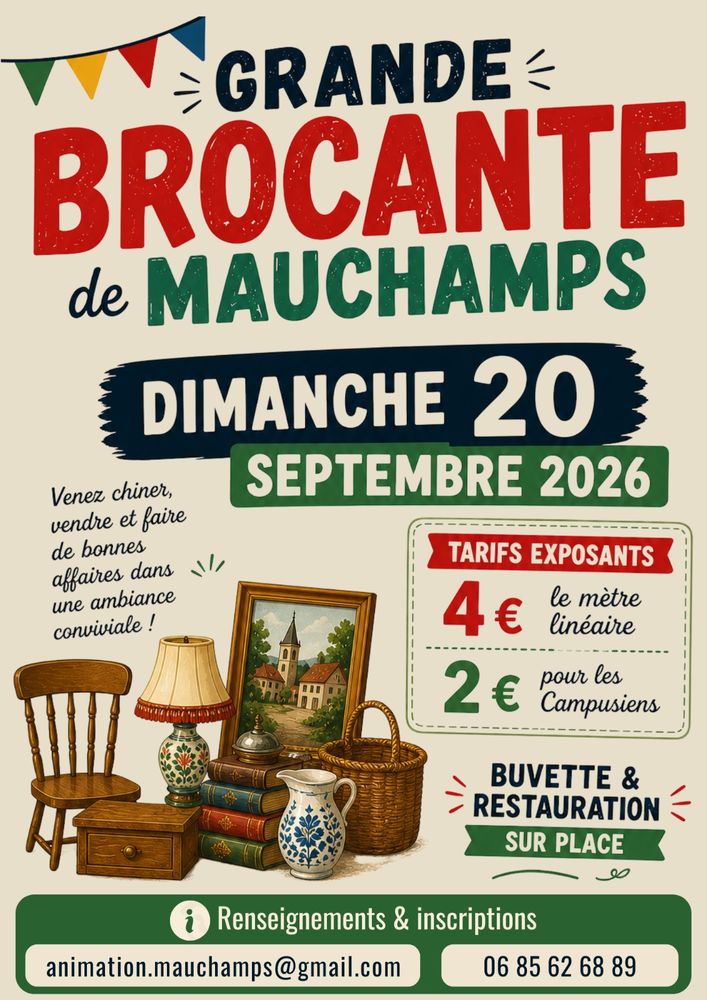 BROCANTE DE MAUCHAMPS 
0 Mauchamps (91)