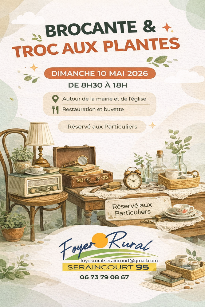 BROCANTE et troc aux plantes de Seraincourt 0 Seraincourt (95)