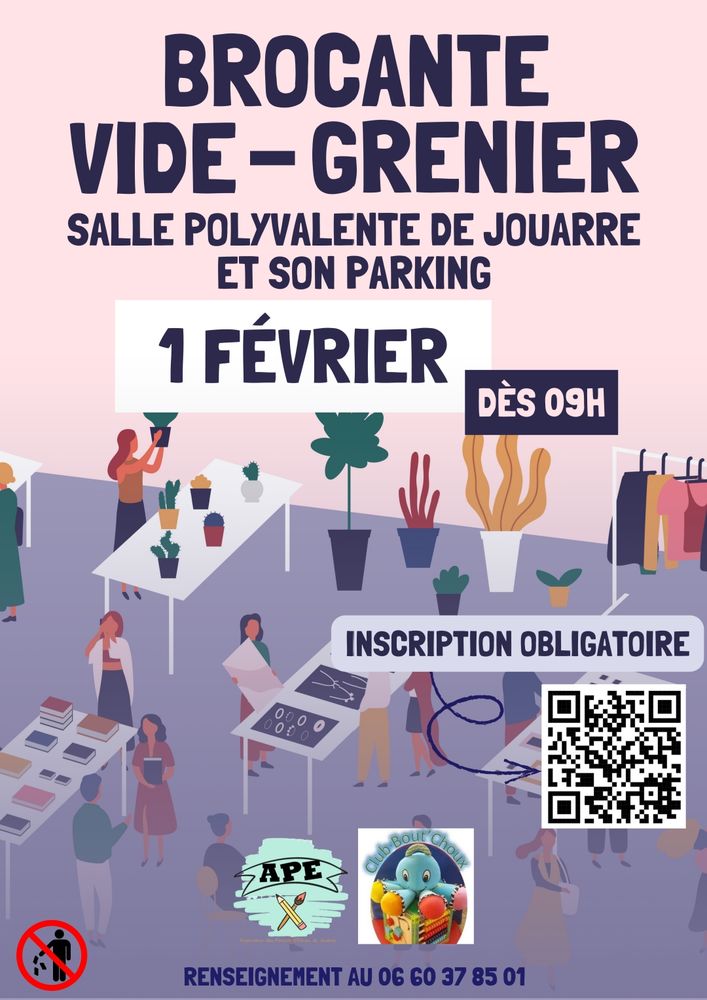 Brocante / Vide-grenier &agrave; Jouarre le 1er f&eacute;vrier 2026 0 Jouarre (77)