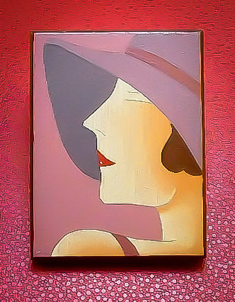 Broche en bois peint 10 Montargis (45)