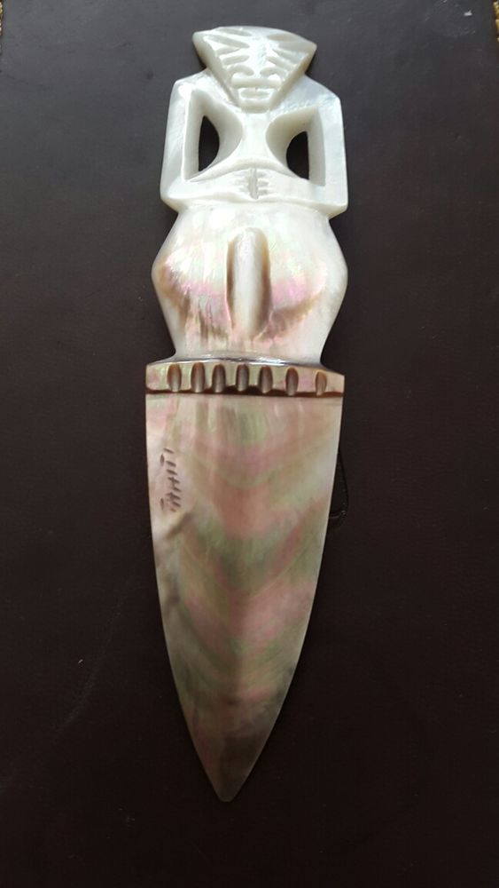 Broche � cheveux, en v�ritable coquillages de TAHITI.135 mm X 35 mm X 5 mm. 45 Marseille 3 (13)