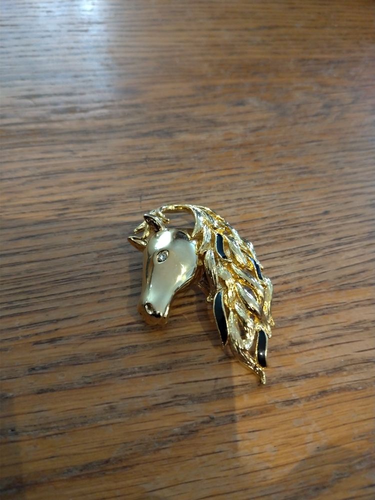 Broche dor�e cheval 10 Saint-Br�s (30)