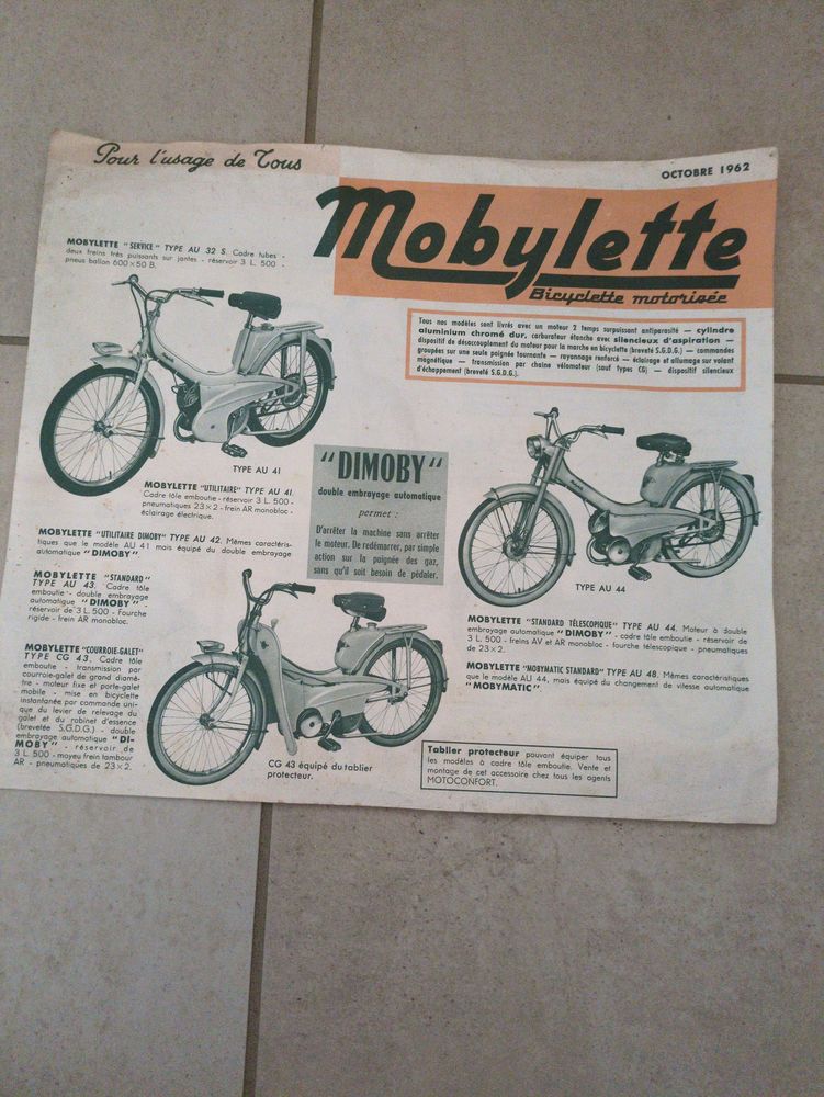 Brochure Mobylette 1962 12 Coulad�re (31)