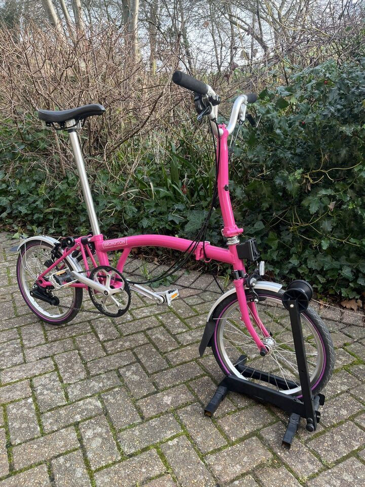 Brompton M6L - 6 vitessses couleur Pink 460 Bordeaux (33)