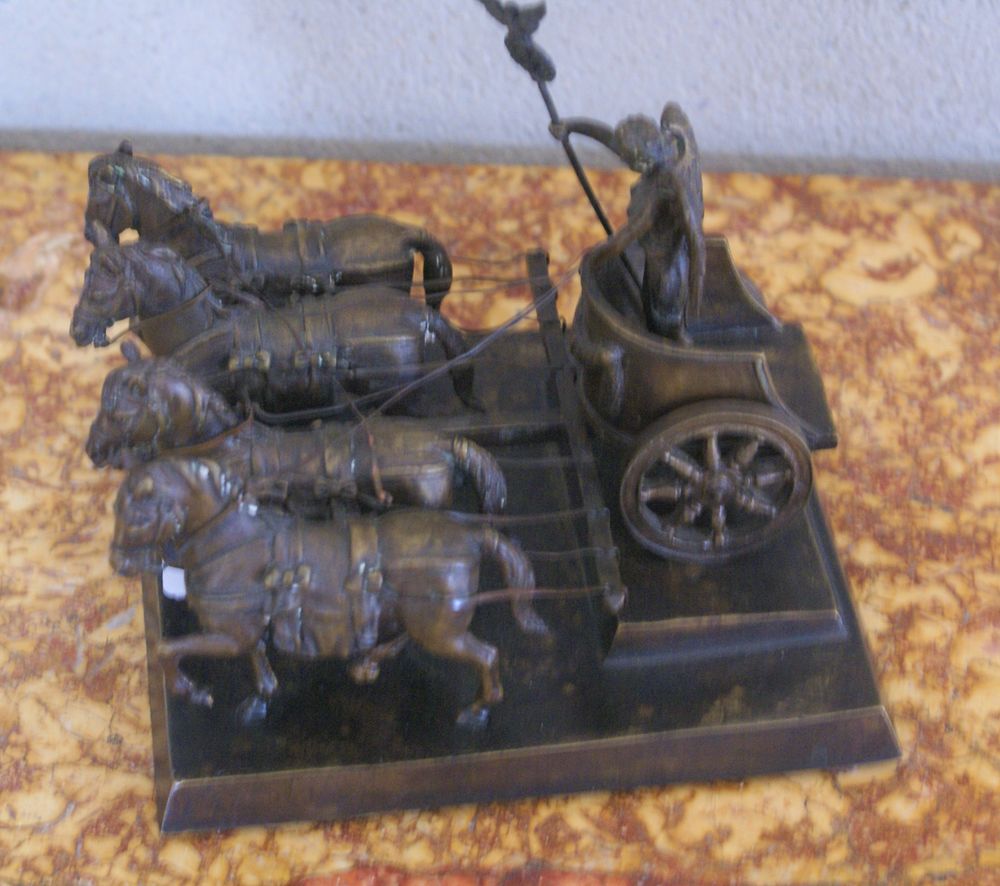 BRONZE  QUADRIGE ROMAIN 150 Orl�ans (45)
