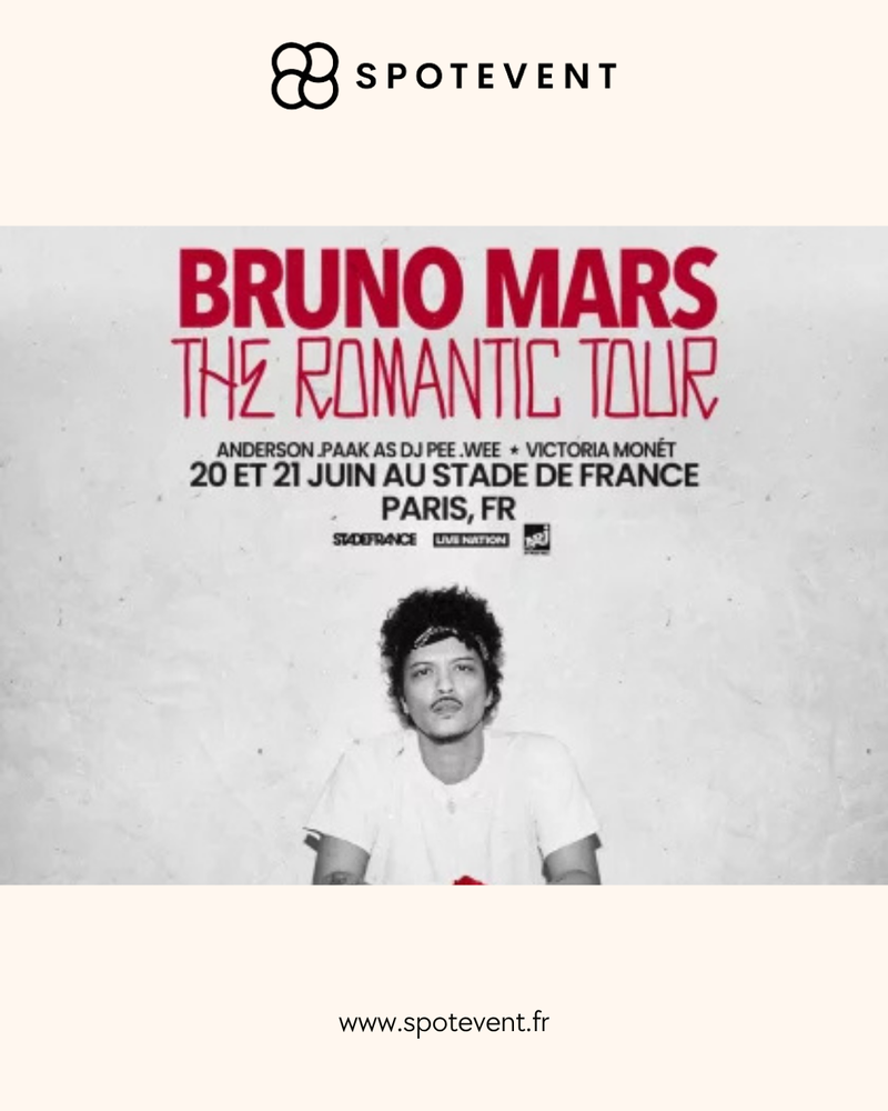 Bruno Mars en concert � Paris 180 Paris 16 (75)