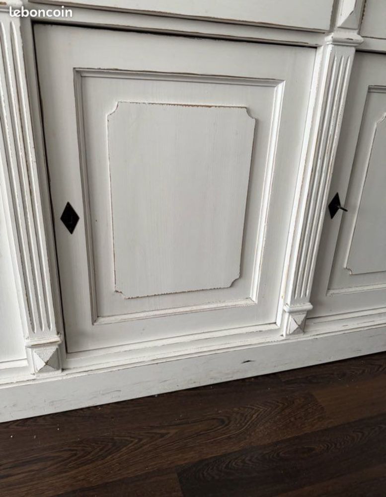 Buffet artinasal en pin blanc effet vieilli 150 �couen (95)