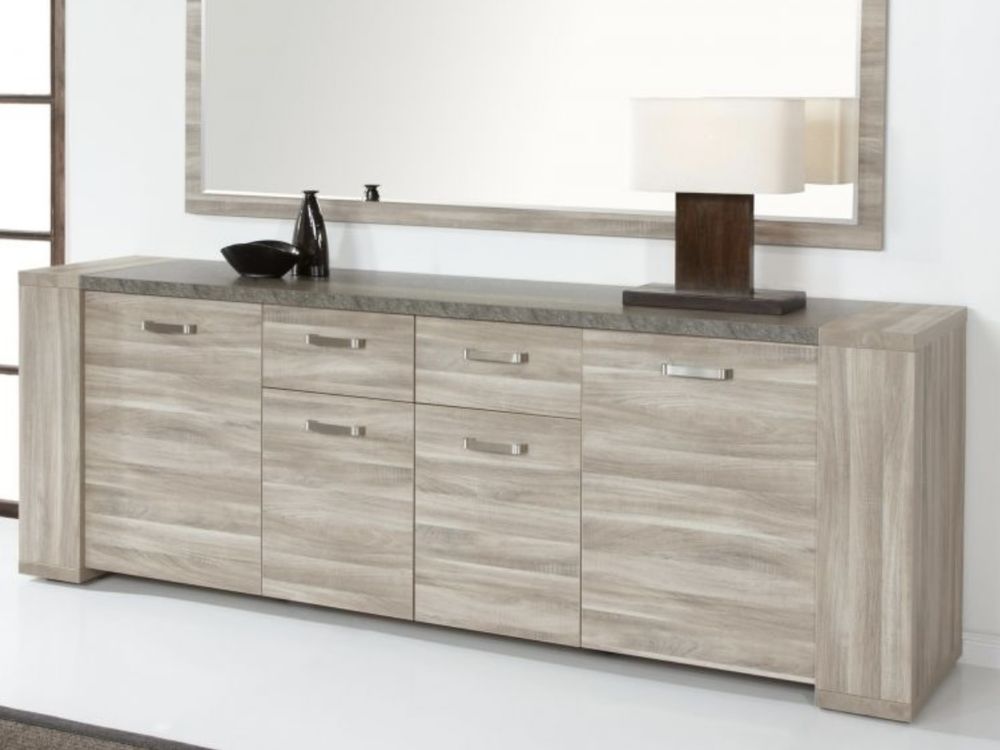 Buffet / Bahut STONE ch�ne gris comme neuf 350 Paris 20 (75)