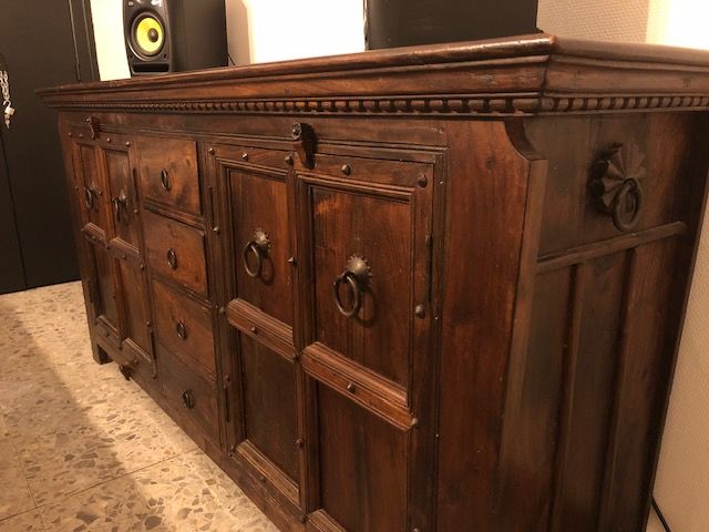 Buffet bas en bois massif style colonial 350 Berck (62)