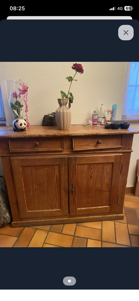 Buffet en bois 2 portes 2 tiroirs 60 Erstein (67)