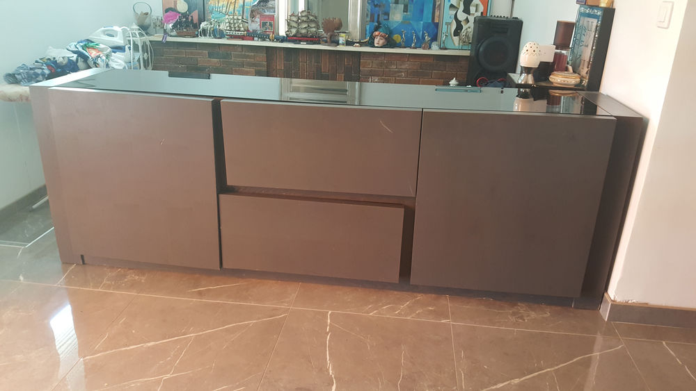 Buffet bois & verre fum� 0 Saint-Germain-l�s-Corbeil (91)