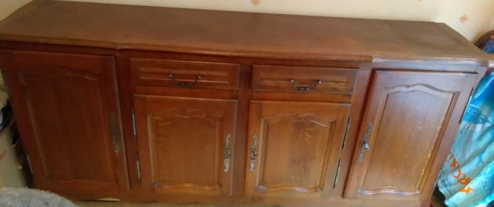 Buffet bas en ch�ne fonc� 0 Falaise (14)