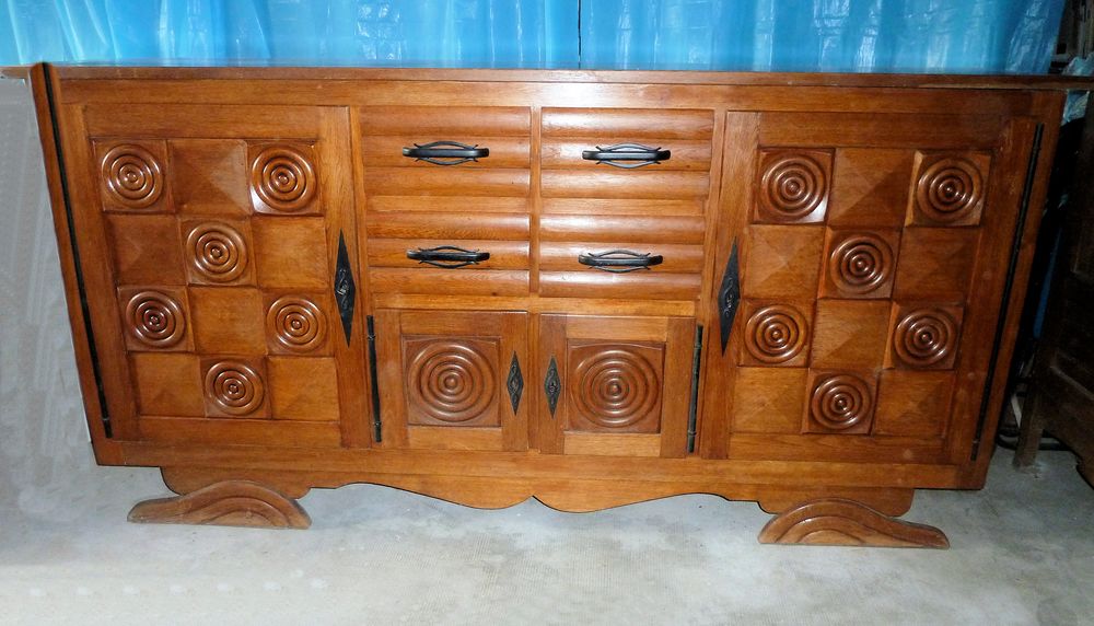 Buffet ch�ne massif artisanal d�montable 200 D�sertines (03)