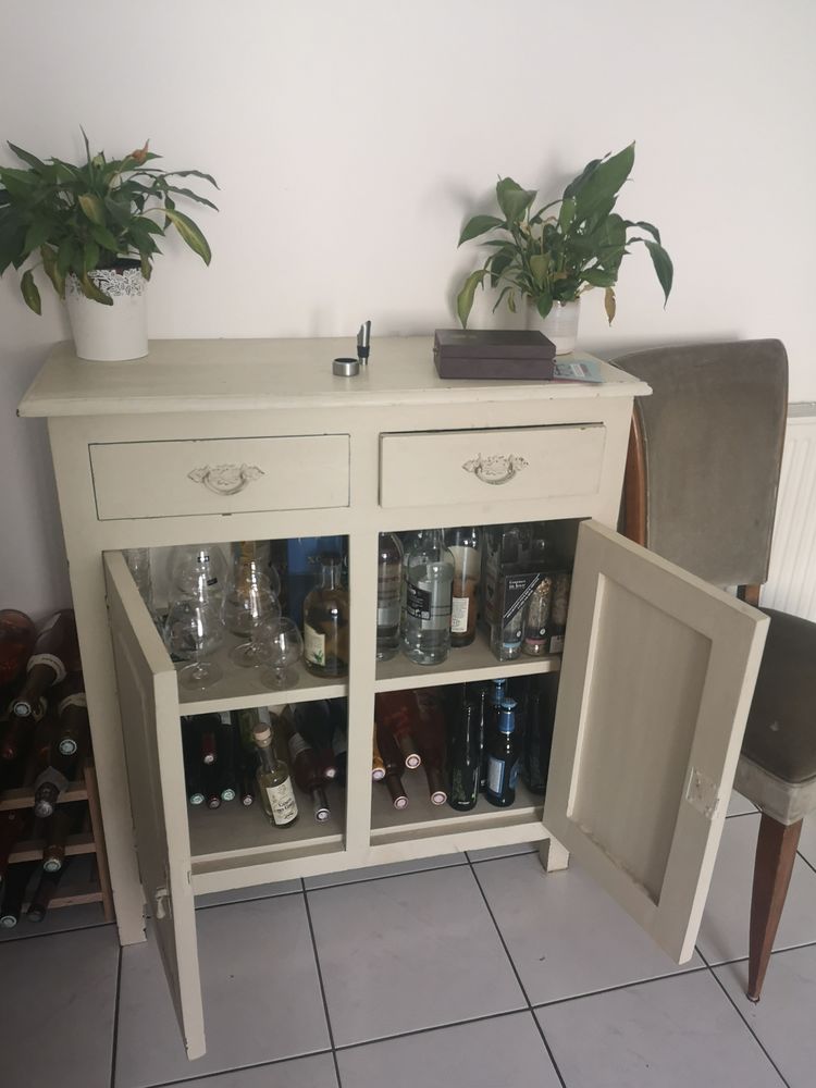 Buffet en ch�ne patin� blanc 150 Bussy-Saint-Georges (77)