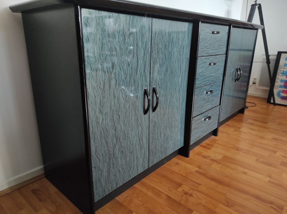 Buffet laqu� bleu-vert 100 Lille (59)