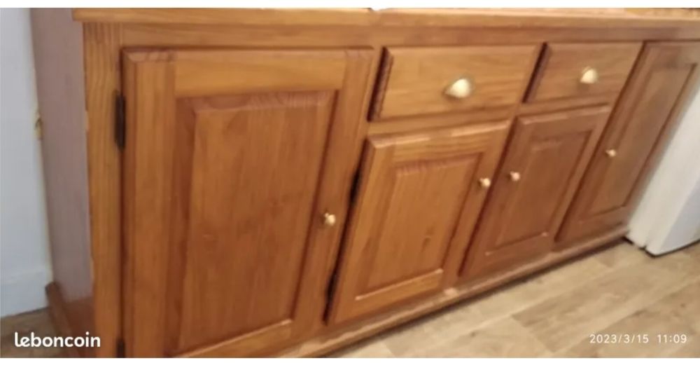 Buffet meuble bas en ch�ne massif 150 Boulogne-Billancourt (92)